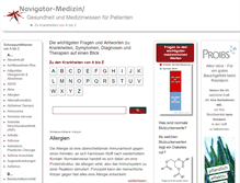 Tablet Screenshot of navigator-medizin.de